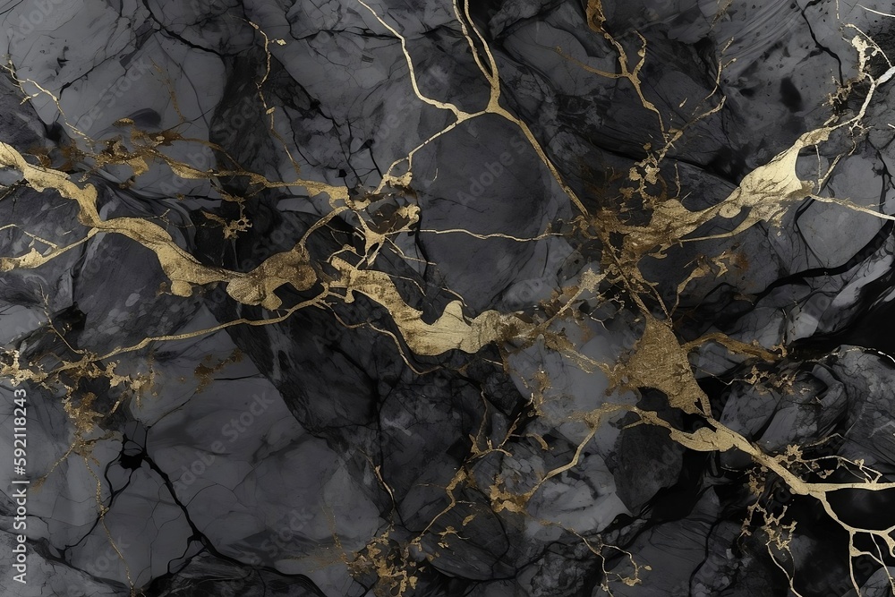 Gray marble with gold vains extract background Gray marble with gold vains extract background