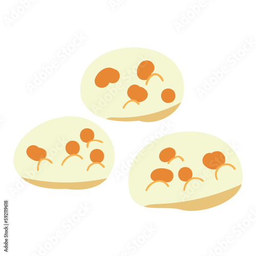 シンプルなポンデケージョのイラスト