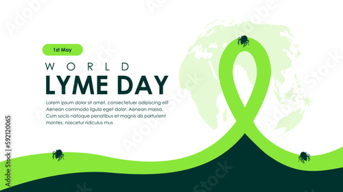 world lyme day banner template