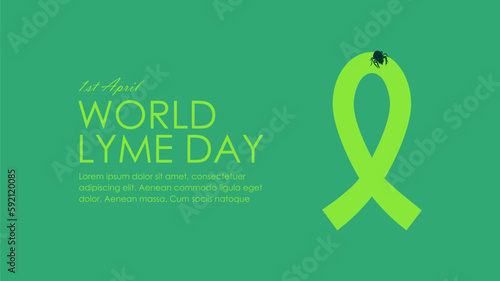 world lyme day background template