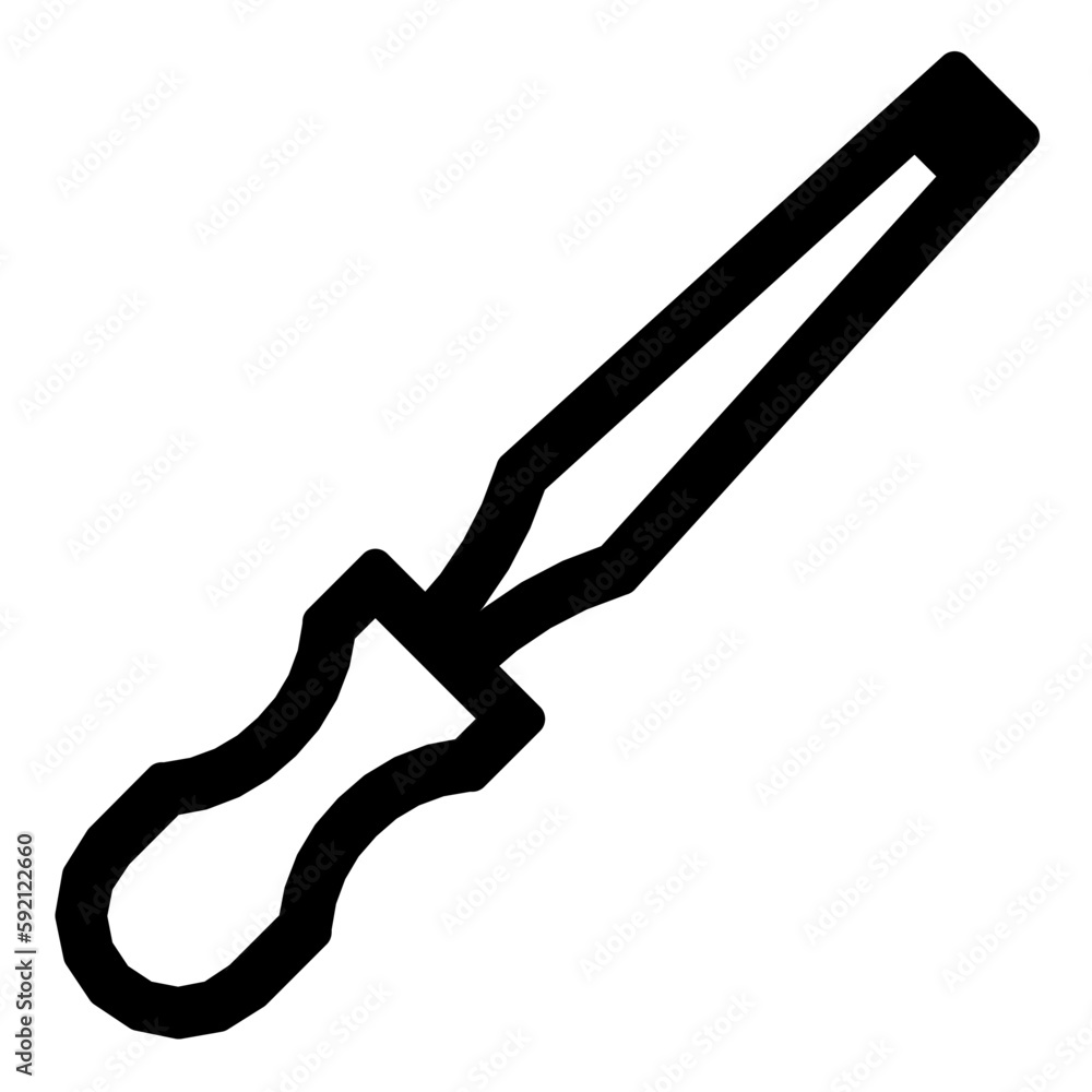 screwdriver line shape icon, for web and mobile app need