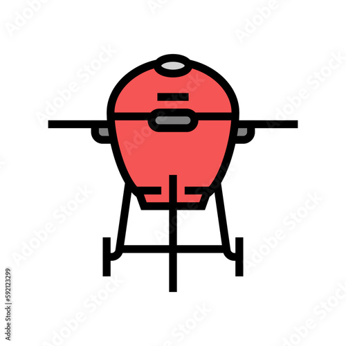 smoker beef color icon vector illustration