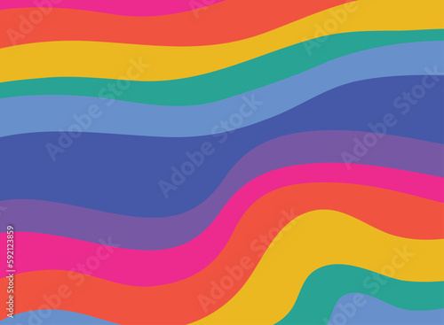 Colorful background with rainbow Vector © wimolwan