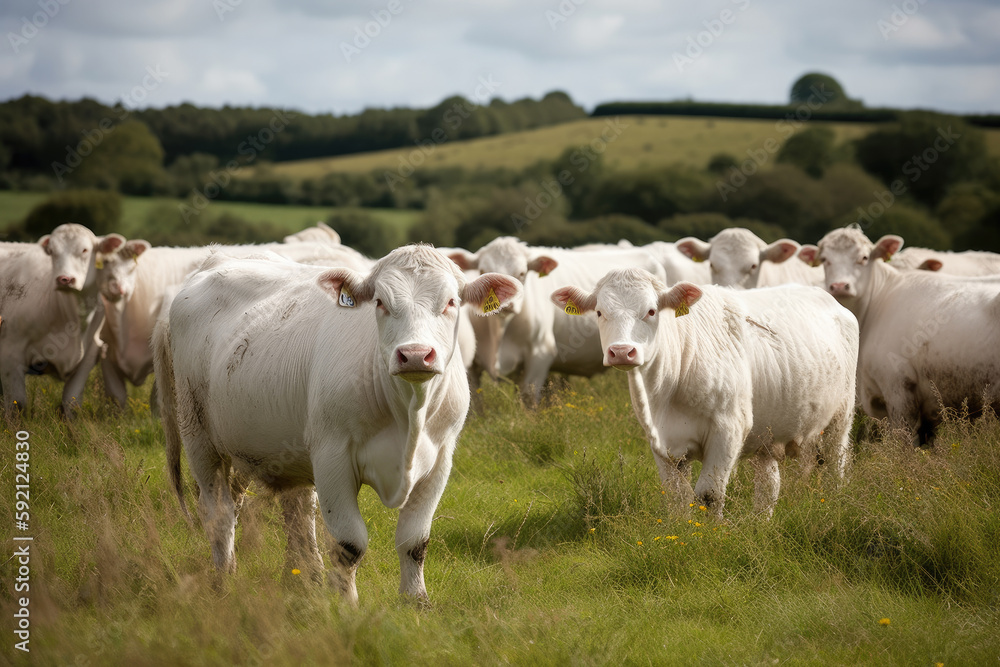 custom made wallpaper toronto digitalcows in the field created with Generative AI technology