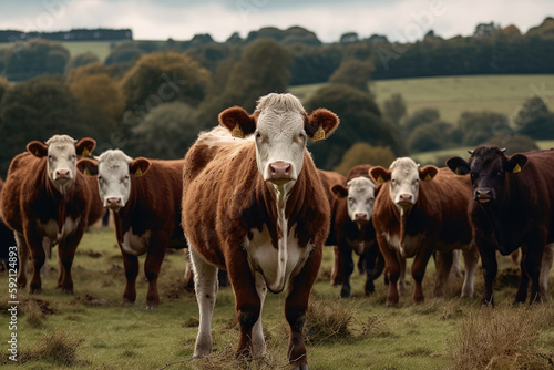 cows in the field created with Generative AI technology © Robert Herhold