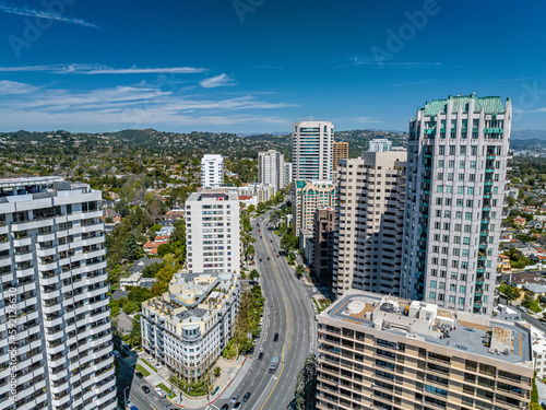 Aerial View of a Downtown Upscale Residential Community