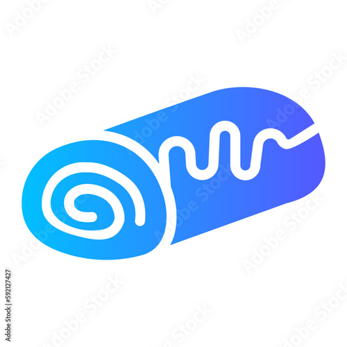 swiss roll gradient icon