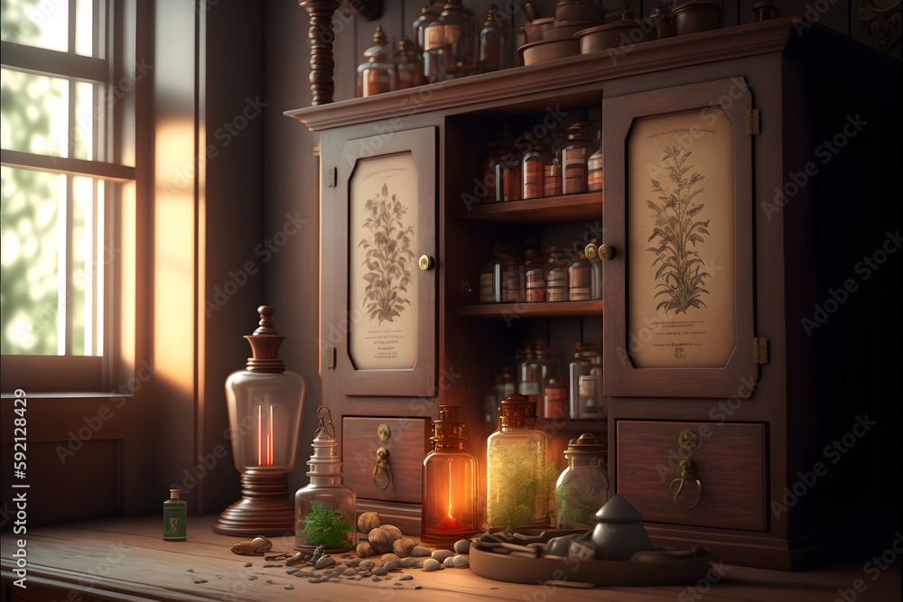 Beautiful Apothecary Interior Setting Mixed Vintage And Modern Style   1000 F 592128429 9VfuNXRpyCetFWnL8nLkVcNgK3PmyQ0W 