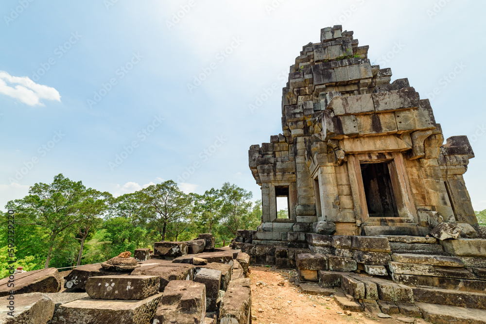Mysterious Ta Keo temple in amazing Angkor, Siem Reap, Cambodia