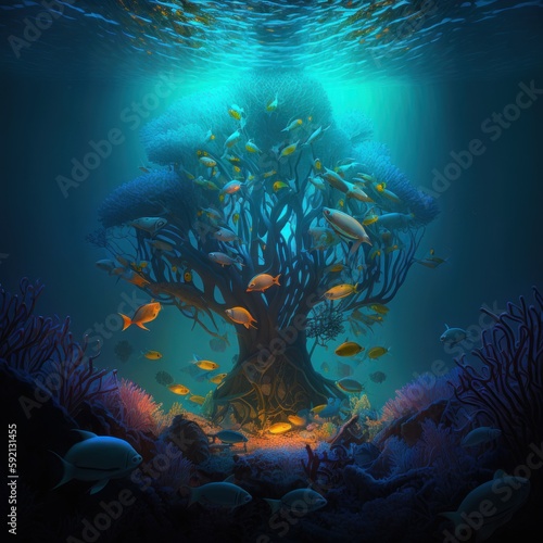 Underwater Coral Tree