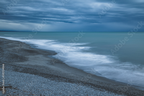 waves on the beach