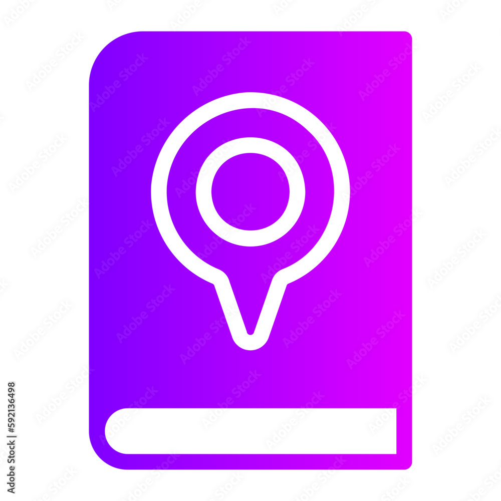 guide book gradient icon guide book gradient icon