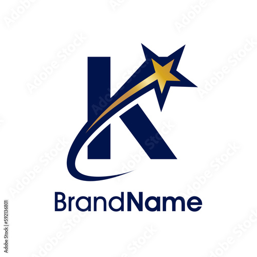 Initial K Star Logo
