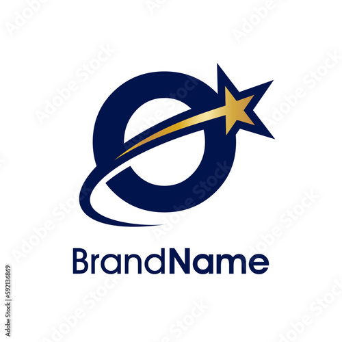 Initial O Star Logo