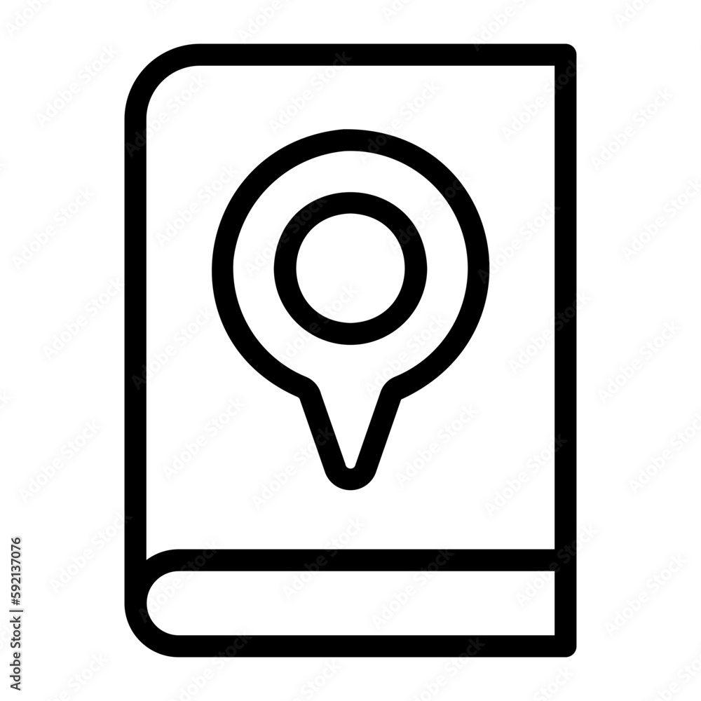 guide book line icon guide book line icon