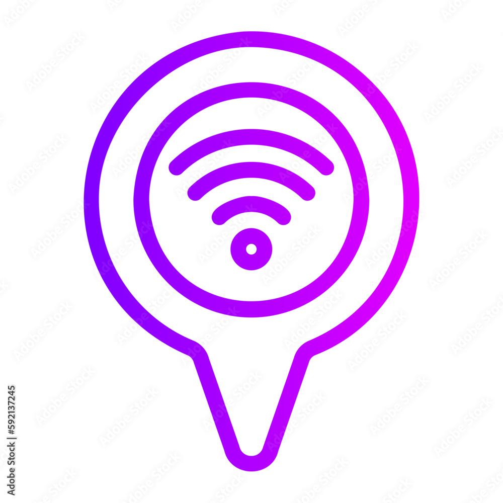 location pin gradient icon location pin gradient icon