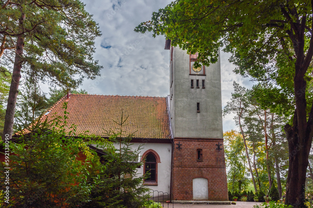 Orthodox Church of St. Seraphim of Sarov, former Lutheran Church of Raushen. Svetlogorsk. Kaliningrad region. Russia Orthodox Church of St. Seraphim of Sarov, former Lutheran Church of Raushen. Svetlogorsk. Kaliningrad region. Russia