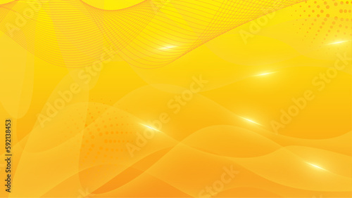 Vector orange yellow abstract geometric shapes background
