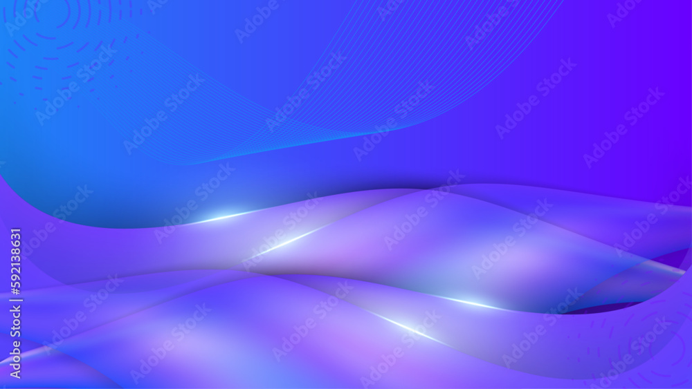Fototapeta premium Vector blue purple gradient minimalist background