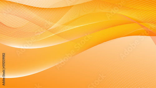 Modern orange yellow geometric shapes 3d abstract technology background. Vector abstract graphic design banner pattern presentation background web template.