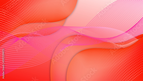 Vector red flat gradient abstract background