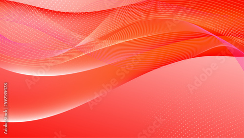 Modern red geometric shapes 3d abstract technology background. Vector abstract graphic design banner pattern presentation background web template.