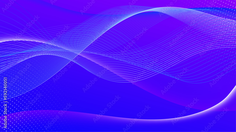 Vector blue purple gradient dynamic abstract lines background Vector blue purple gradient dynamic abstract lines background