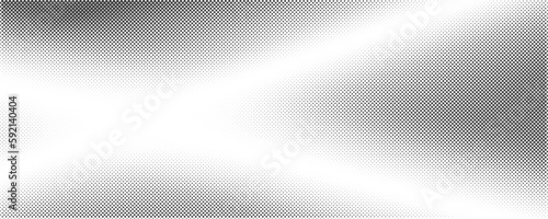 Mirror halftone texture background. Silver metal foil. Aluminium chrome gloss backdrop with reflection. Vector abstract gradient illustration.