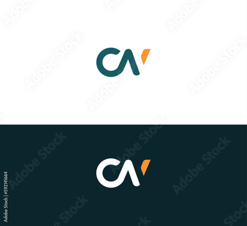 Letters CN, NC joint logo icon vector element.