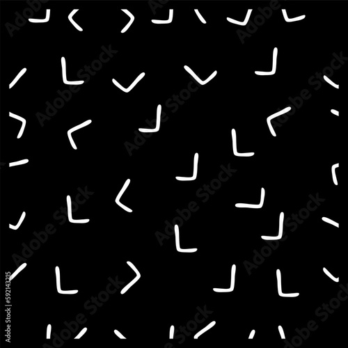 simple l shape seamless black and white background vector doodle hand draw