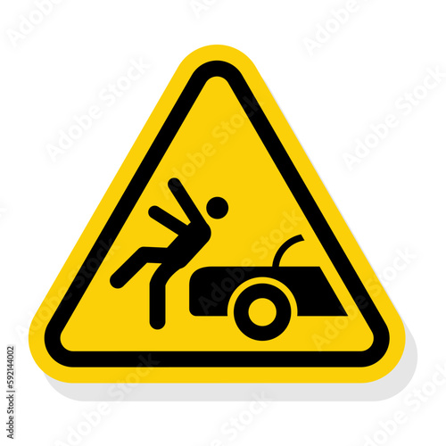ISO Triangle Warning Sign: Blind Drive Symbol (IS-2100)