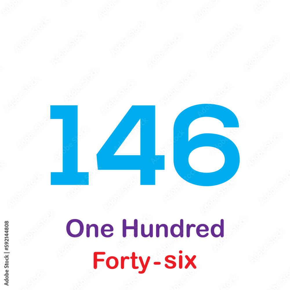 Cardinal number icon flat style illustration for children Cardinal number icon flat style illustration for children