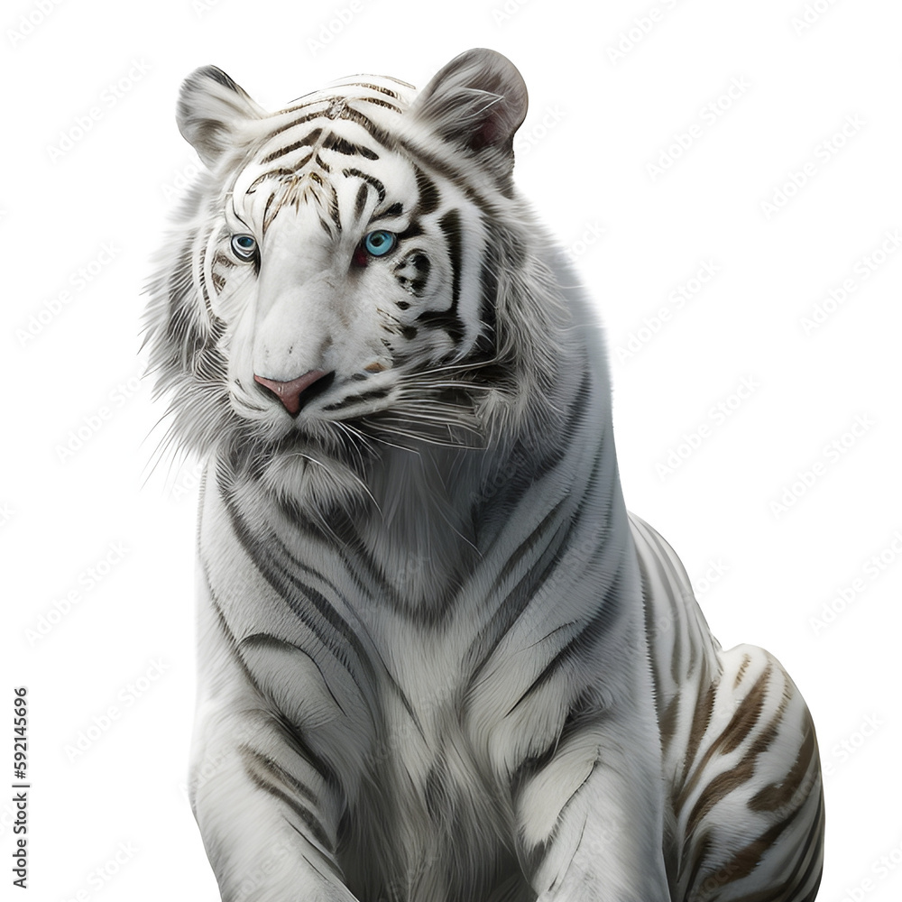 Obraz premium white bengal tiger