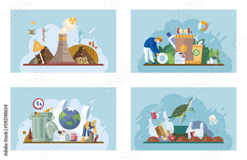 Garbage unsorted trash. Rubbish and trash bags lying around dump. Earth day. Electric waste. Scene pile of waste that smells ugly and started decompose. Waste pollution. Toxic waste. Organic garbage