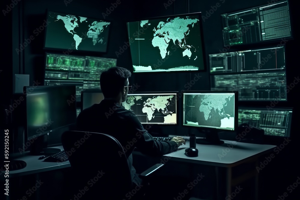 サイバースペースでの軍事作戦を監視するスパイ サイバースペースでの軍事作戦を監視するスパイ