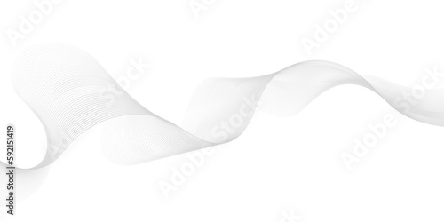 Abstract wave line for banner, template, wallpaper background with wave design. Vector illustration. abstract background with business lines white background. Abstract wave element for design.