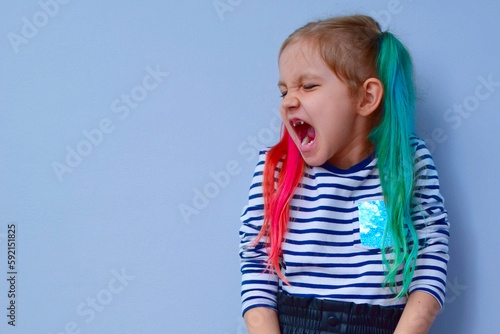 Canvas Print The child is a rebel