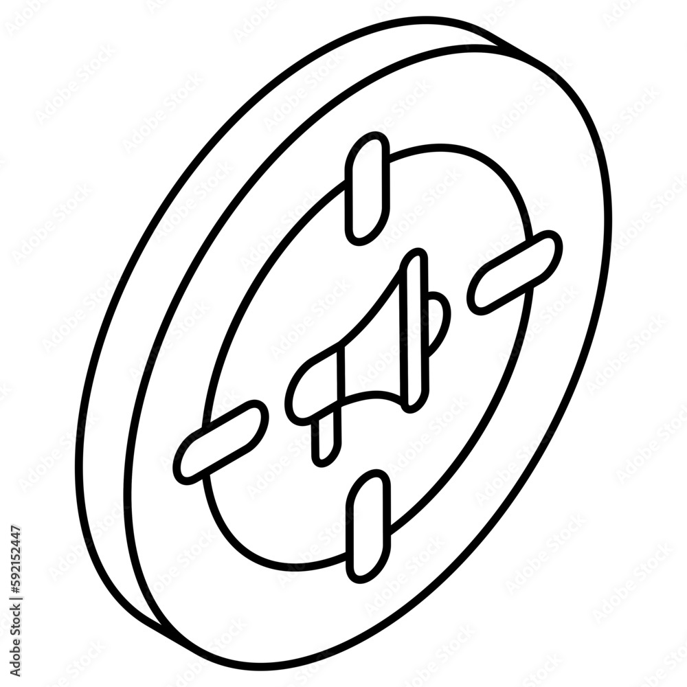 A creative design icon of marketing A creative design icon of marketing
