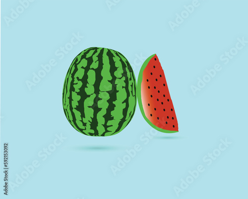 watermelon on a background