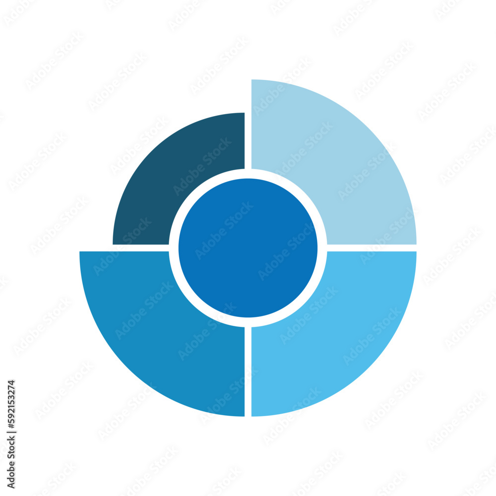 Illustration vector graphic of blue half circle diagram. flat design style. suitable for use for presentations, power point, study, etc. design vector templates Illustration vector graphic of blue half circle diagram. flat design style. suitable for use for presentations, power point, study, etc. design vector templates