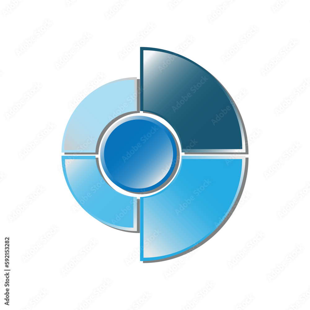 Illustration vector graphic of 3d hd blue quarter circle diagram. modern 3d style design. suitable for use for presentations, power point, study, etc. design vector templates.
Illustration vector graphic of 3d hd blue quarter circle diagram. modern 3d style design. suitable for use for presentations, power point, study, etc. design vector templates.