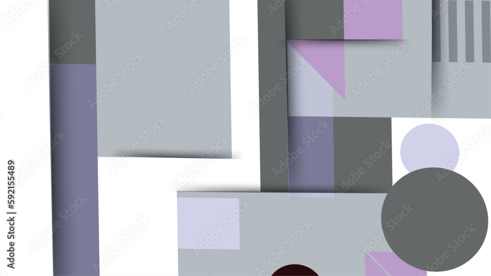 Geometrical abstract background in paper art style