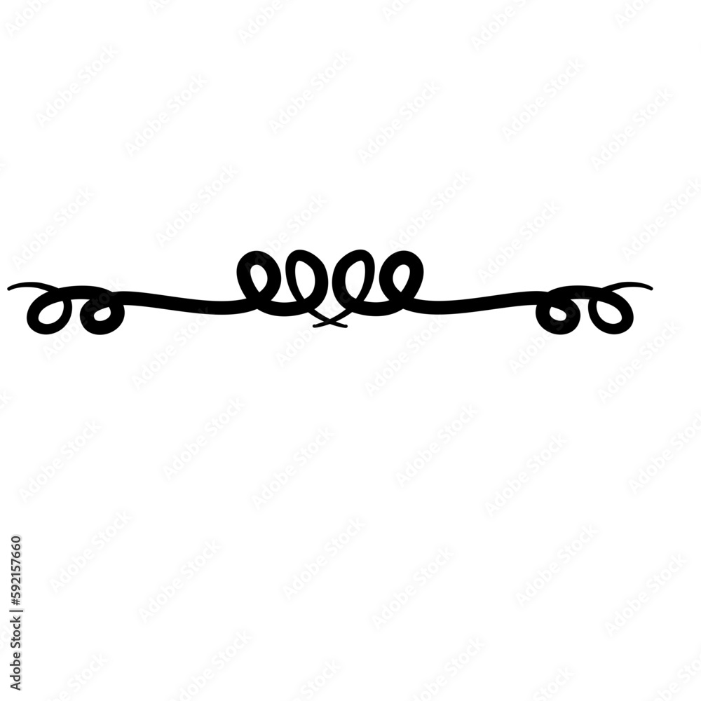 Text divider line element 