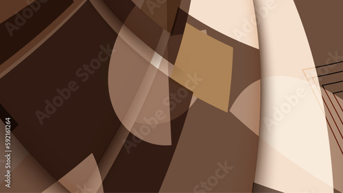 Geometry abstract background, brown earth tone vector wallpaper