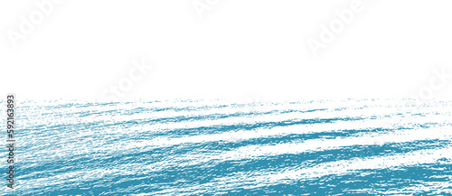 One color background with ocean waves
