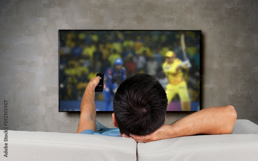 Watching cricket on tv hotsell