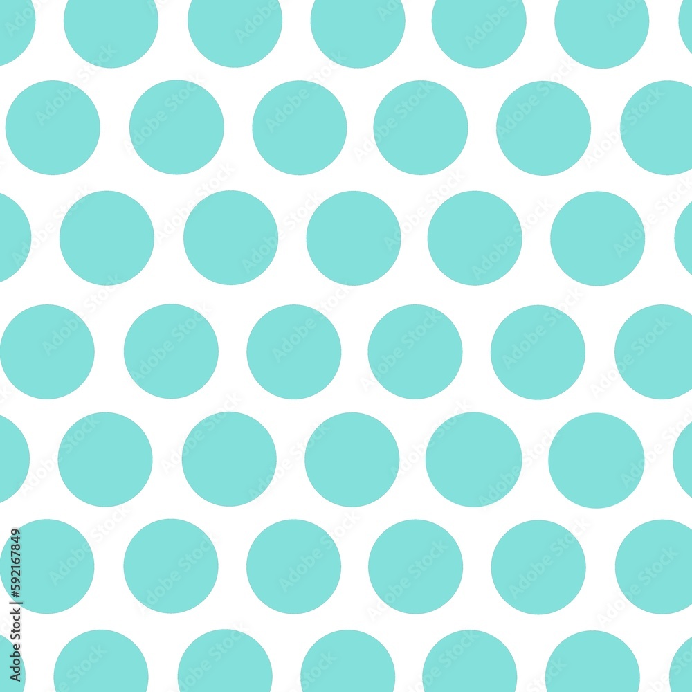 Blue pastel  polka dots on white background 