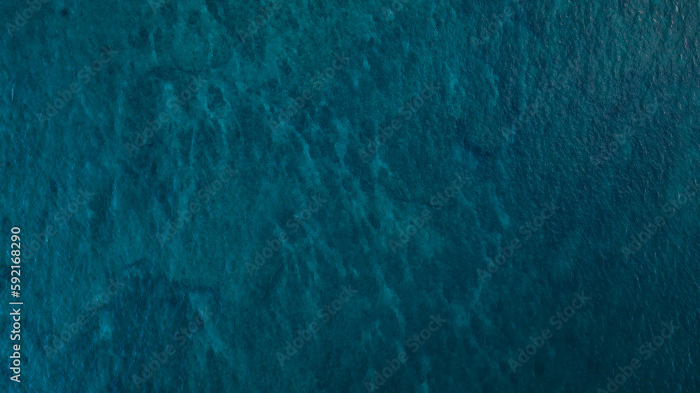 Deep ocean in Hawaii, Aerial top-down drone view. Deep ocean in Hawaii, Aerial top-down drone view.
