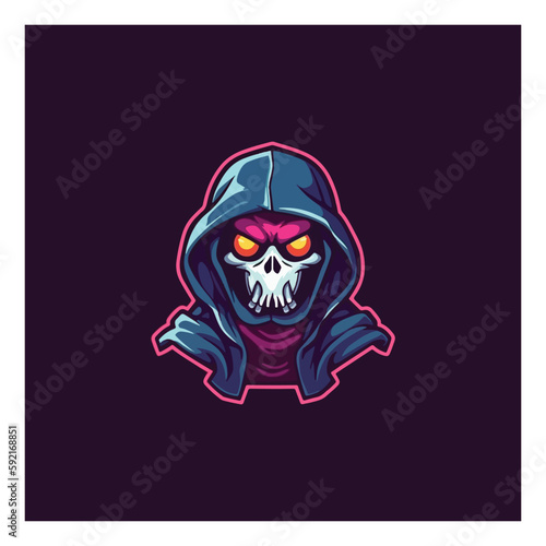 gamer mascot logo design vector with modern illustration style concept for badge, emblem and tshirt printing. gamer illustration for esport team.