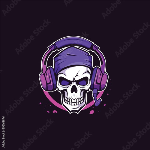 gamer mascot logo design vector with modern illustration style concept for badge, emblem and tshirt printing. gamer illustration for esport team.